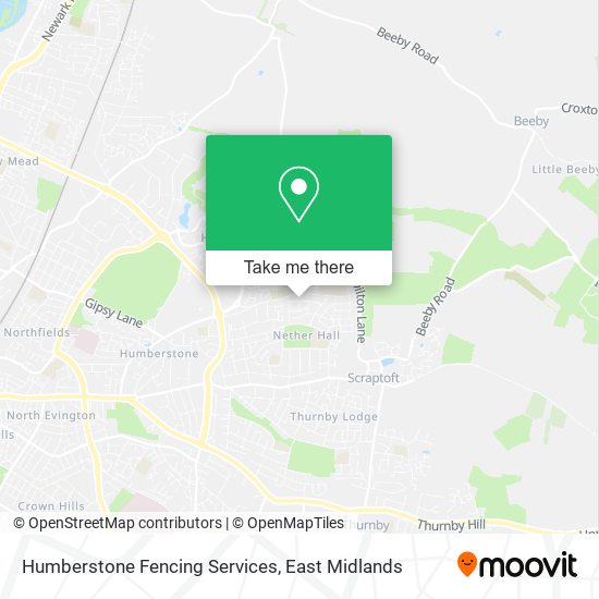 Humberstone Fencing Services map