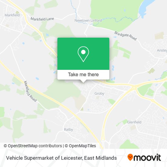 Vehicle Supermarket of Leicester map