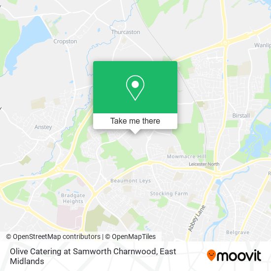 Olive Catering at Samworth Charnwood map