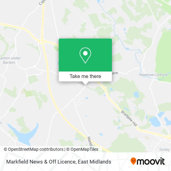 Markfield News & Off Licence map
