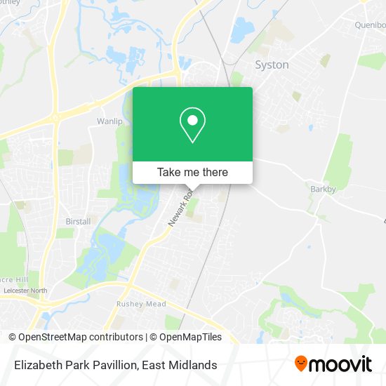 Elizabeth Park Pavillion map