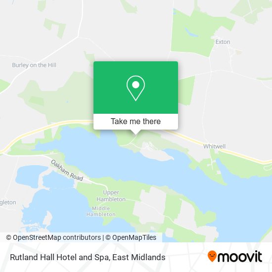 Rutland Hall Hotel and Spa map