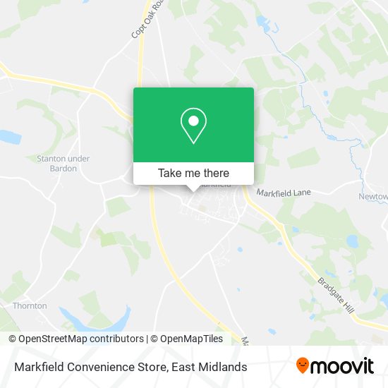 Markfield Convenience Store map
