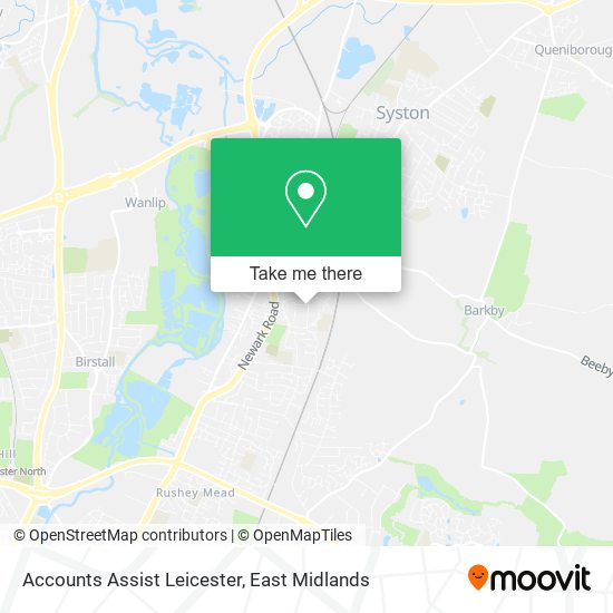 Accounts Assist Leicester map