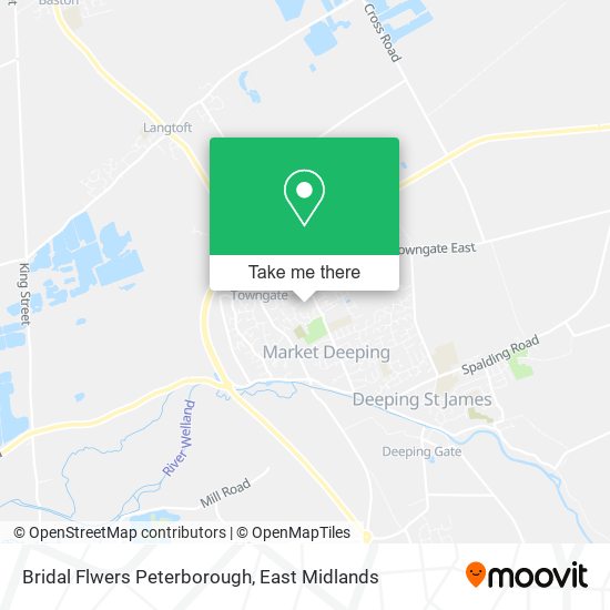 Bridal Flwers Peterborough map