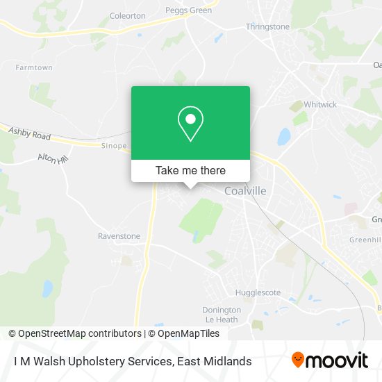 I M Walsh Upholstery Services map