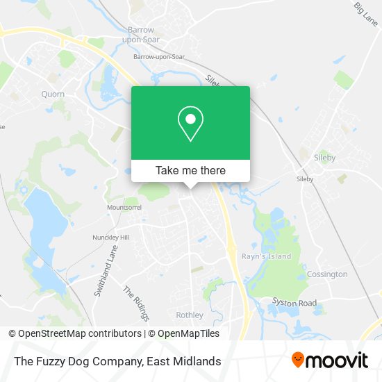 The Fuzzy Dog Company map