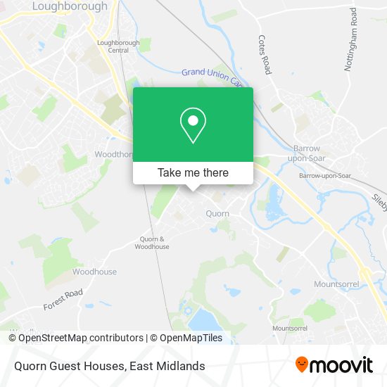 Quorn Guest Houses map