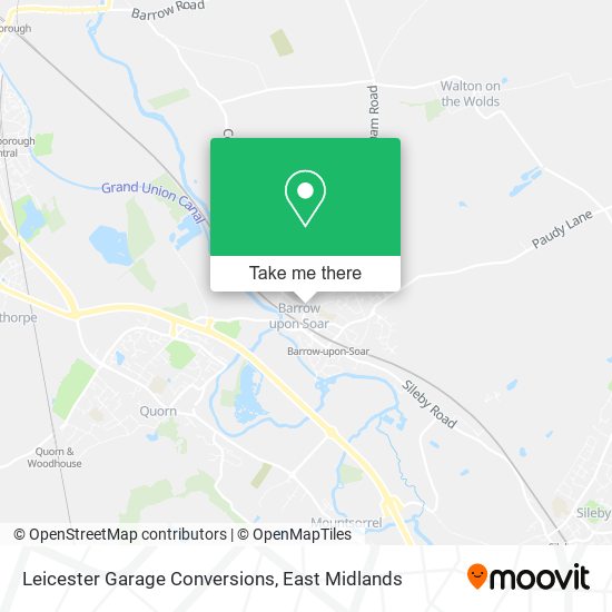 Leicester Garage Conversions map