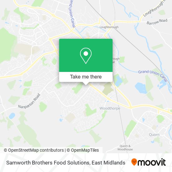 Samworth Brothers Food Solutions map