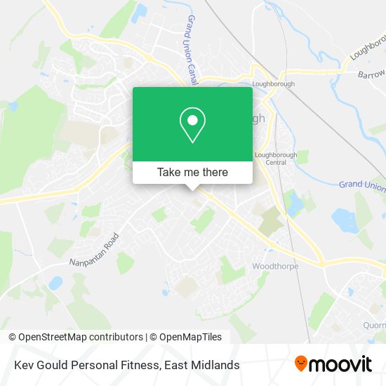 Kev Gould Personal Fitness map