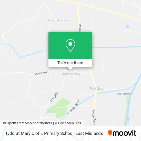 Tydd St Mary C of E Primary School map