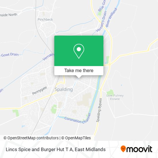 Lincs Spice and Burger Hut T A map