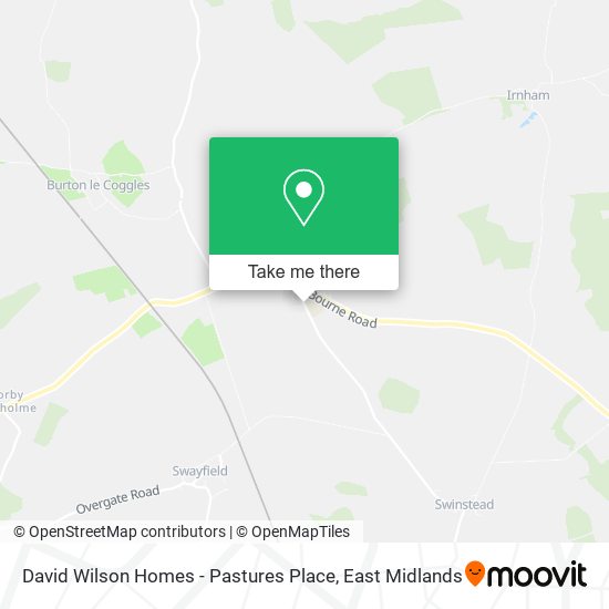 David Wilson Homes - Pastures Place map