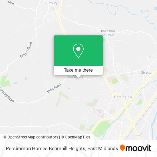 Persimmon Homes Beamhill Heights map
