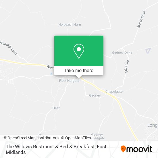 The Willows Restraunt & Bed & Breakfast map