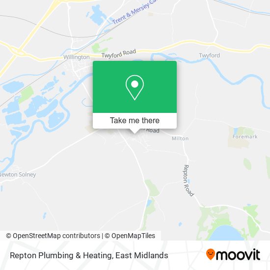 Repton Plumbing & Heating map