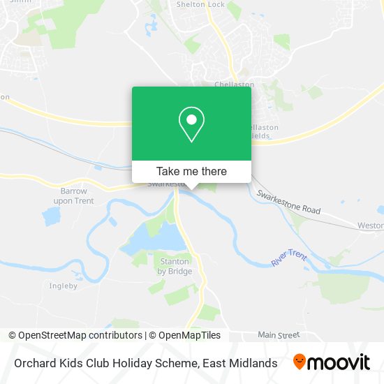 Orchard Kids Club Holiday Scheme map