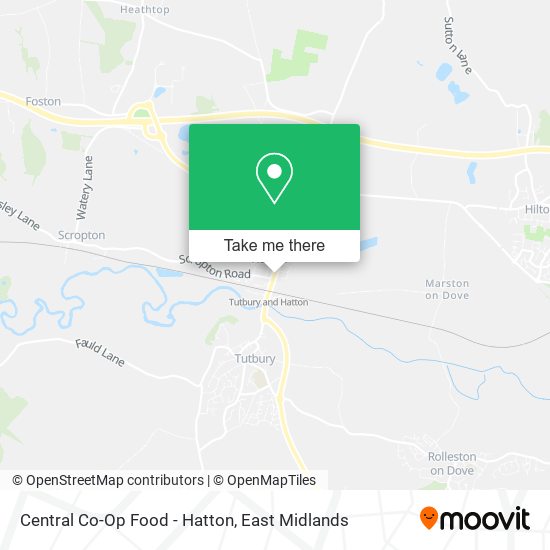 Central Co-Op Food - Hatton map