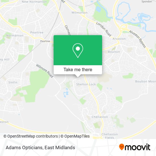 Adams Opticians map