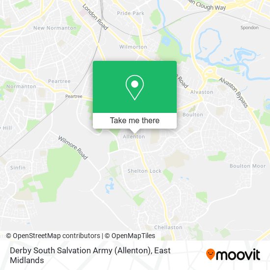 Derby South Salvation Army (Allenton) map