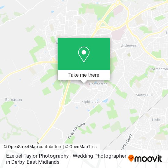 Ezekiel Taylor Photography - Wedding Photographer in Derby map