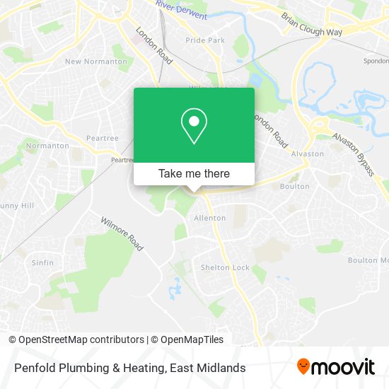 Penfold Plumbing & Heating map