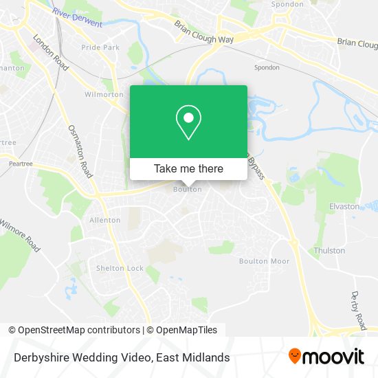 Derbyshire Wedding Video map