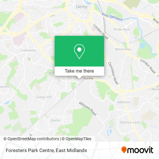 Foresters Park Centre map