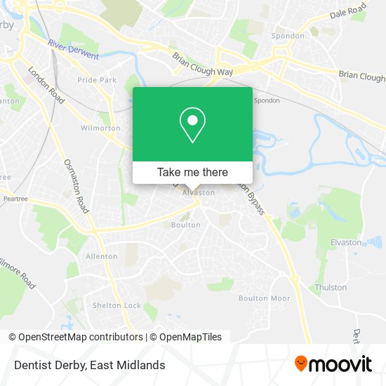Dentist Derby map