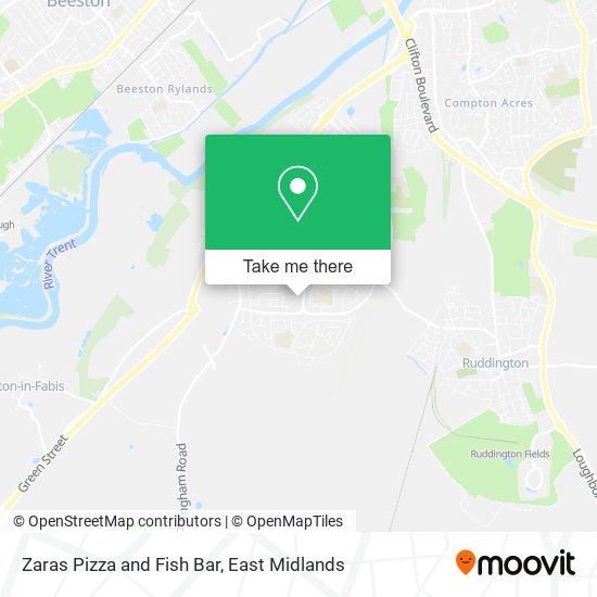 Zaras Pizza and Fish Bar map