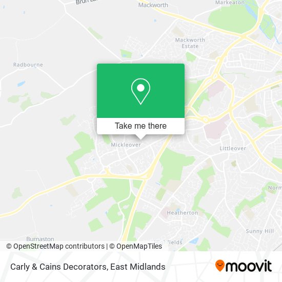 Carly & Cains Decorators map