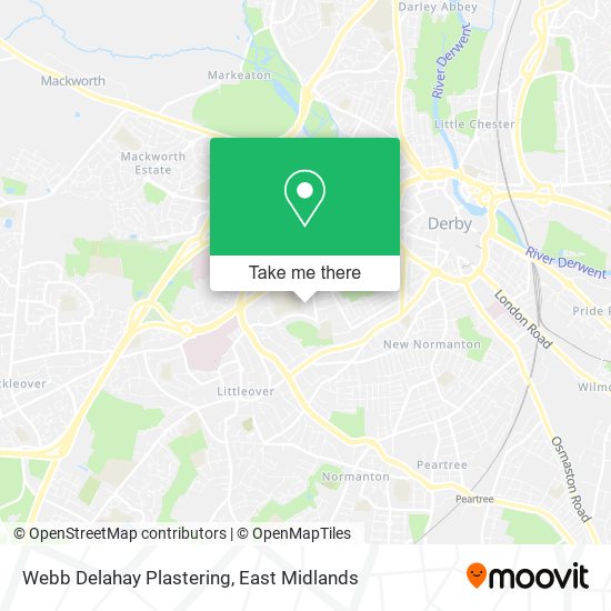 Webb Delahay Plastering map