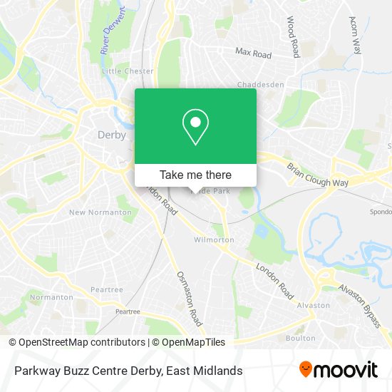 Parkway Buzz Centre Derby map