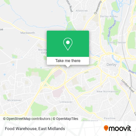 Food Warehouse map