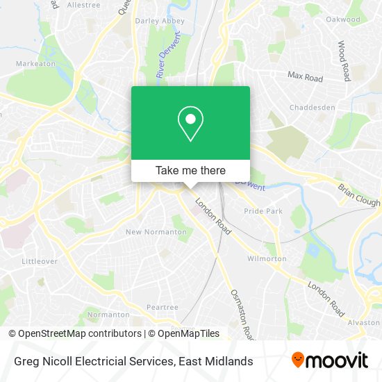 Greg Nicoll Electricial Services map