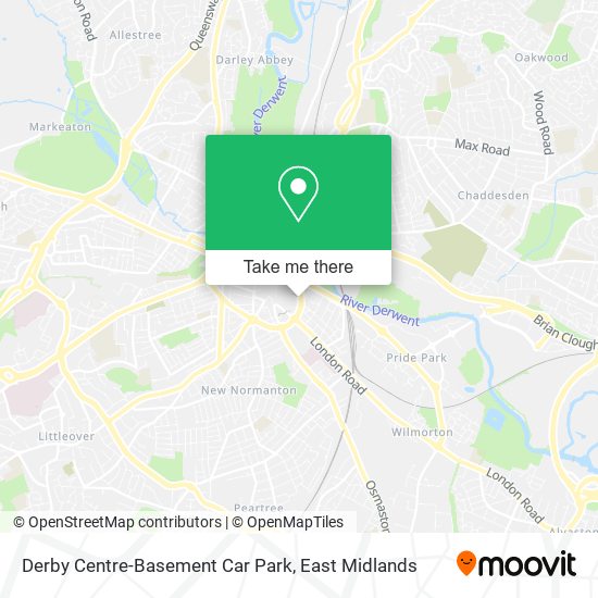 Derby Centre-Basement Car Park map