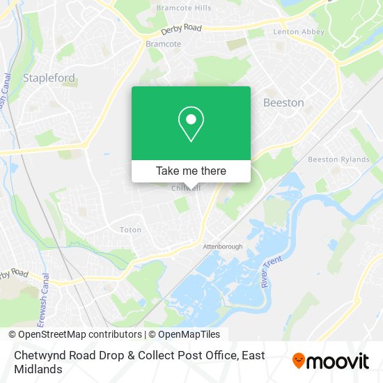 Chetwynd Road Drop & Collect Post Office map