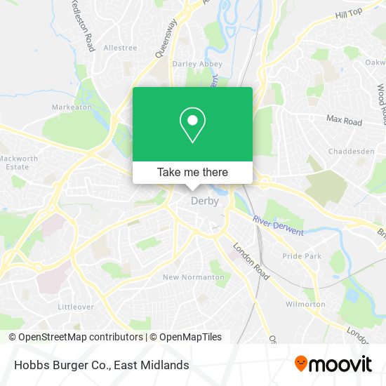 Hobbs Burger Co. map