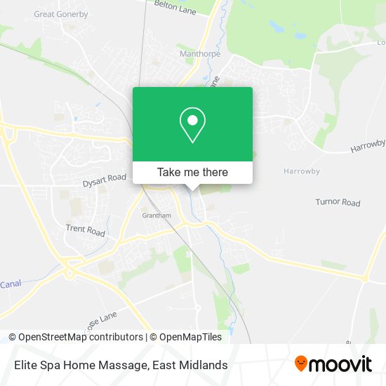 Elite Spa Home Massage map