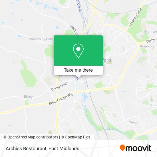 Archies Restaurant map