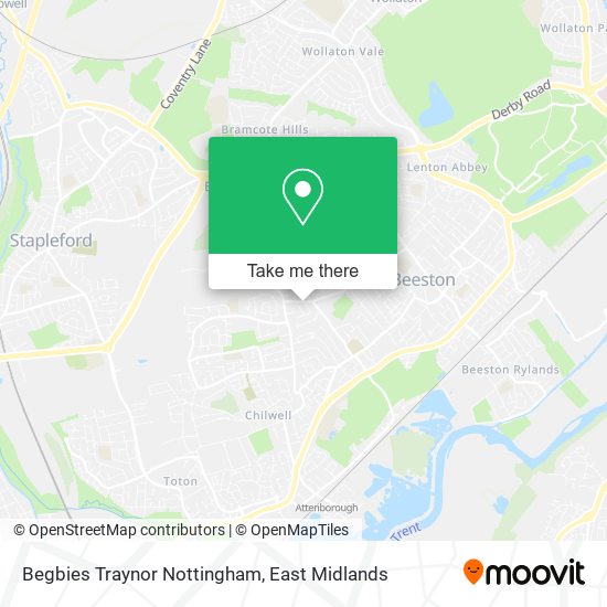 Begbies Traynor Nottingham map