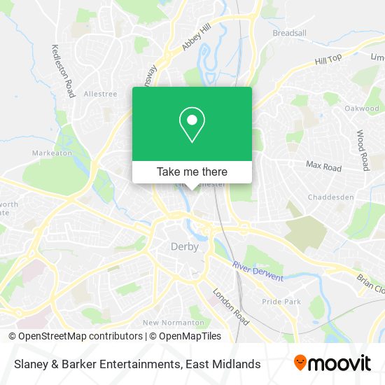 Slaney & Barker Entertainments map