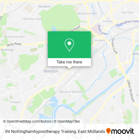 Iht Nottinghamhypnotherapy Training map