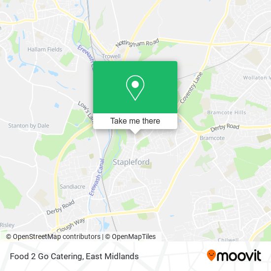 Food 2 Go Catering map