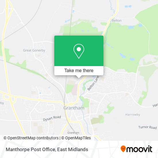 Manthorpe Post Office map