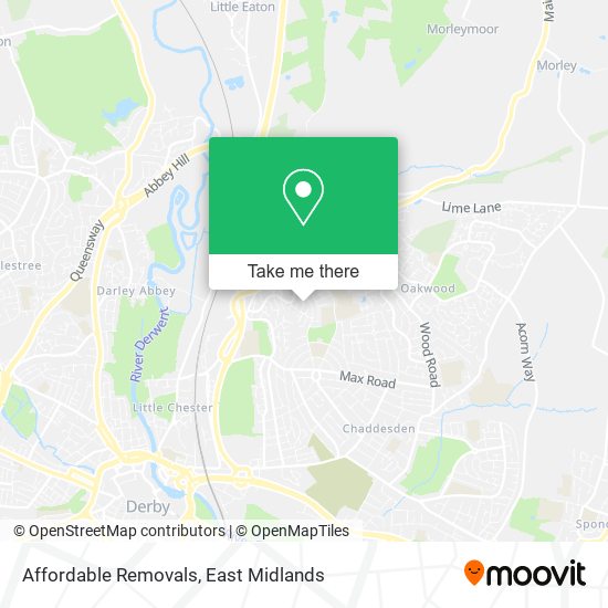 Affordable Removals map