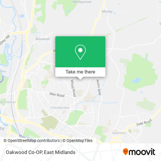 Oakwood Co-OP map