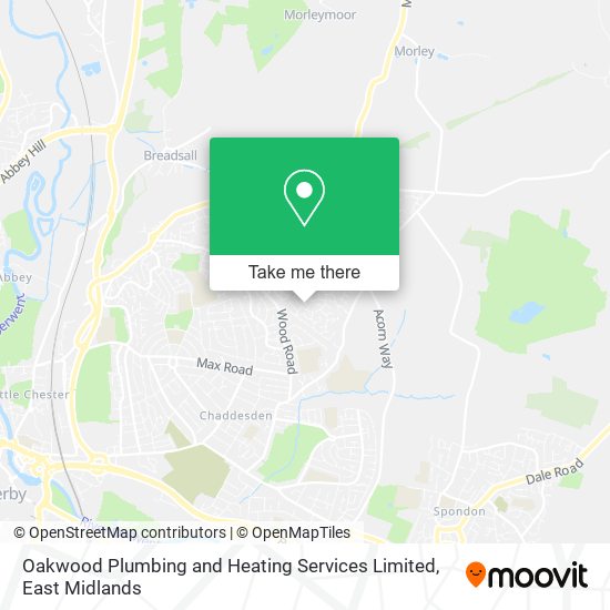 Oakwood Plumbing and Heating Services Limited map