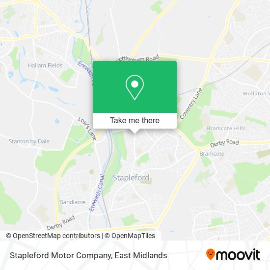 Stapleford Motor Company map